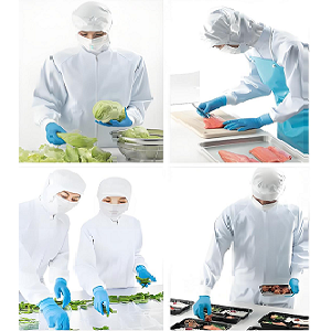 食品廠員工工作服采用防靜電食品工作服有什么用？